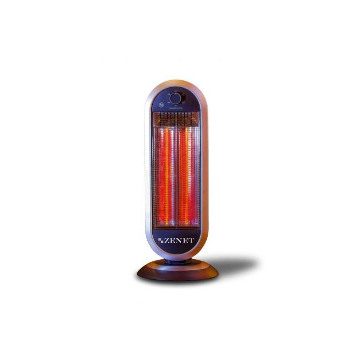 Инфрачервен нагревател Zenet ZET-515, отопляем радиатор 2 режима, черен