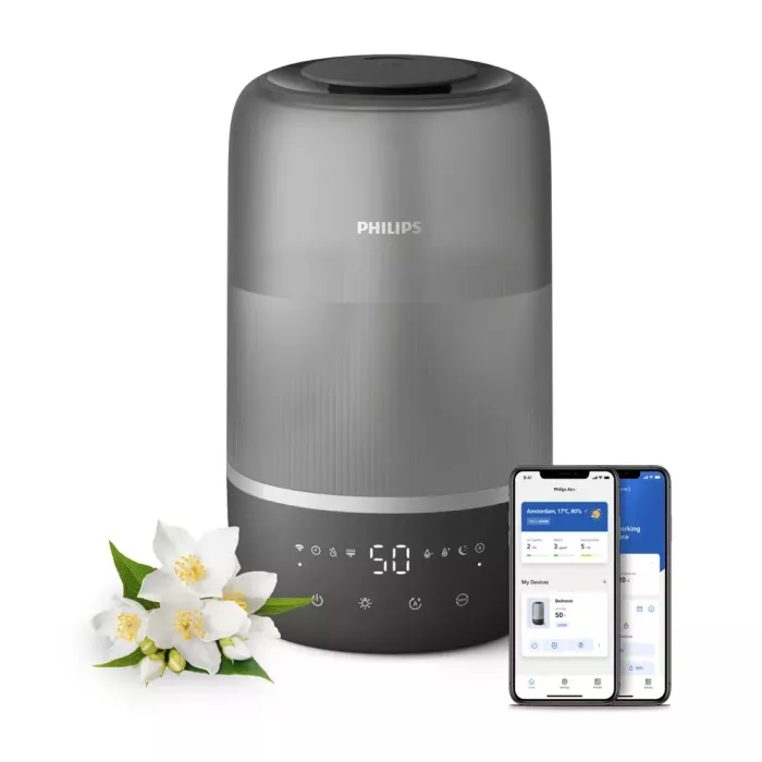 PHILIPS Humidifier Series 1000 Up to 41 m2 3 settings gray - HU1510/03