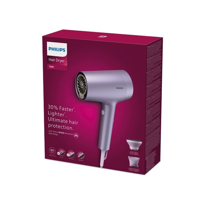 PHILIPS Hair dryer 1800W Series 7000 ThermoShield Advanced technology 8 heat and  - BHD720/10